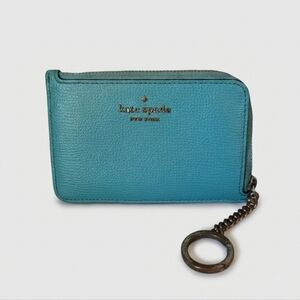 Kate Spade Teal Card Case Keychain